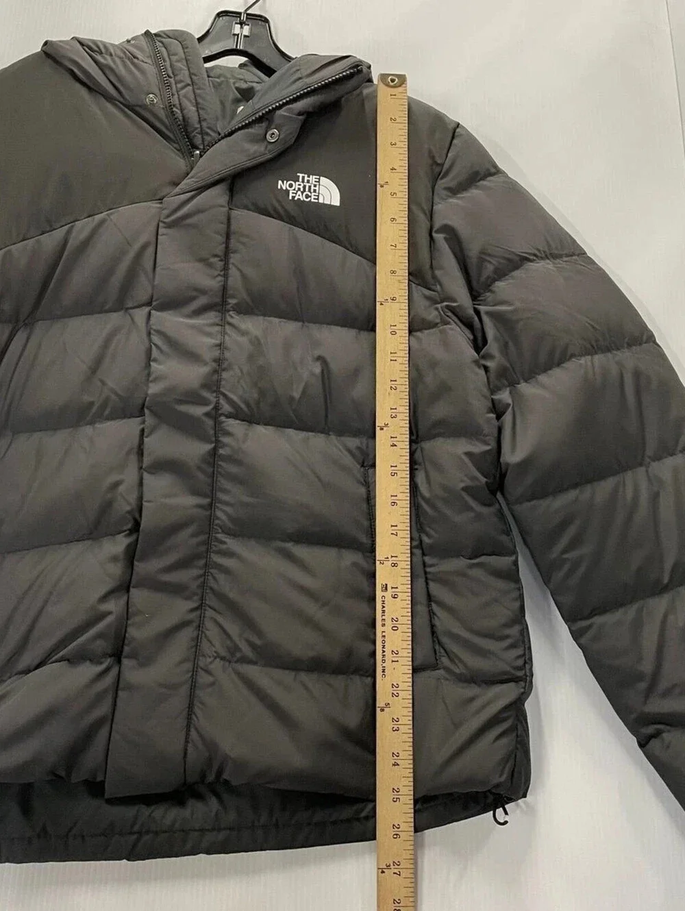 THE NORTH FACE Baltic Down Puffer Hoodie Men's Size M Asphalt Grey NWT $250